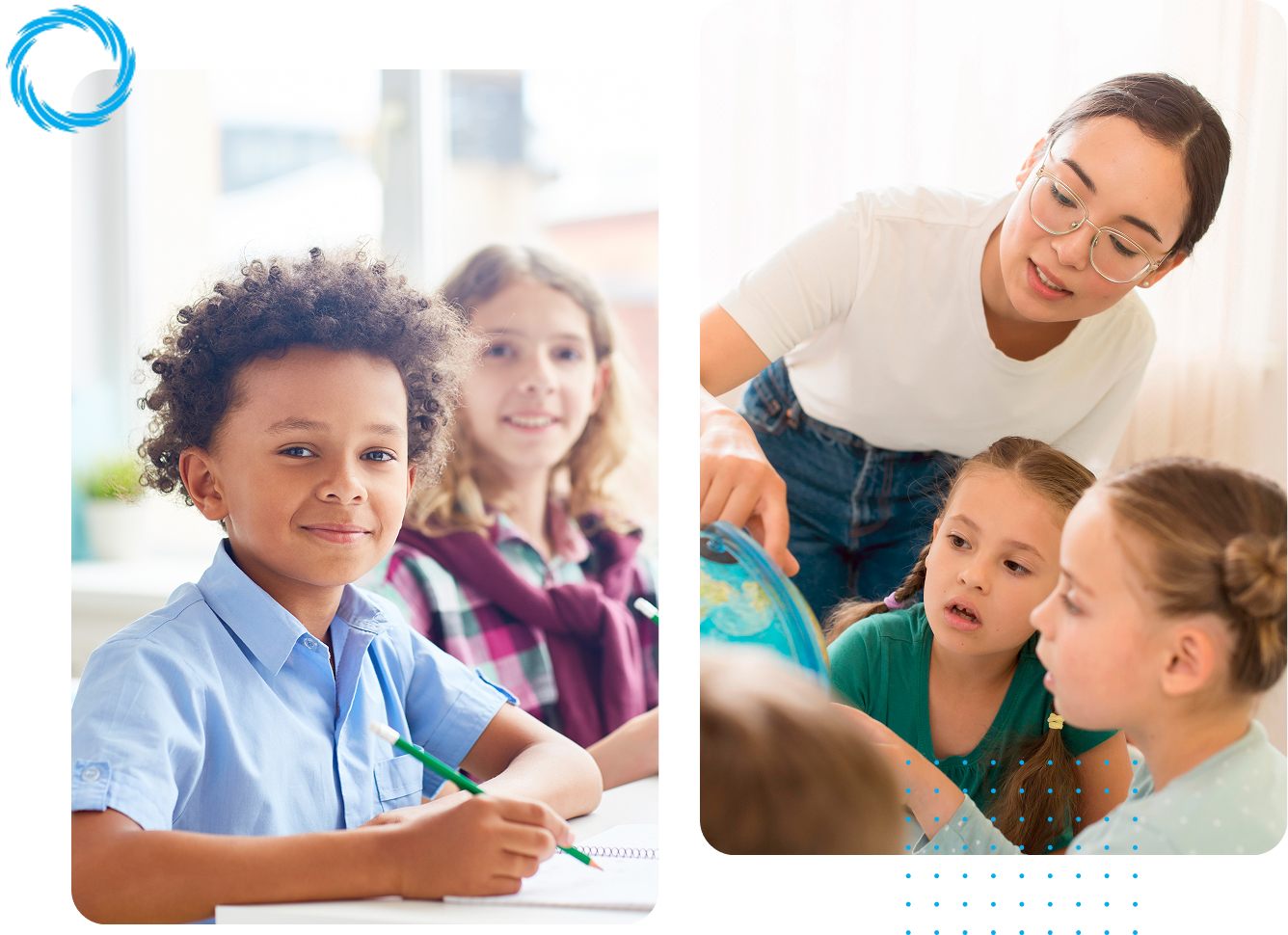 Estudantes e educadora em atividade de educação integral